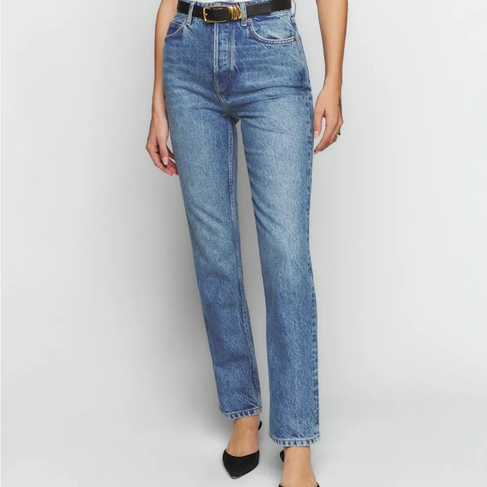 Reformation Cynthia High Rise Straight Jeans